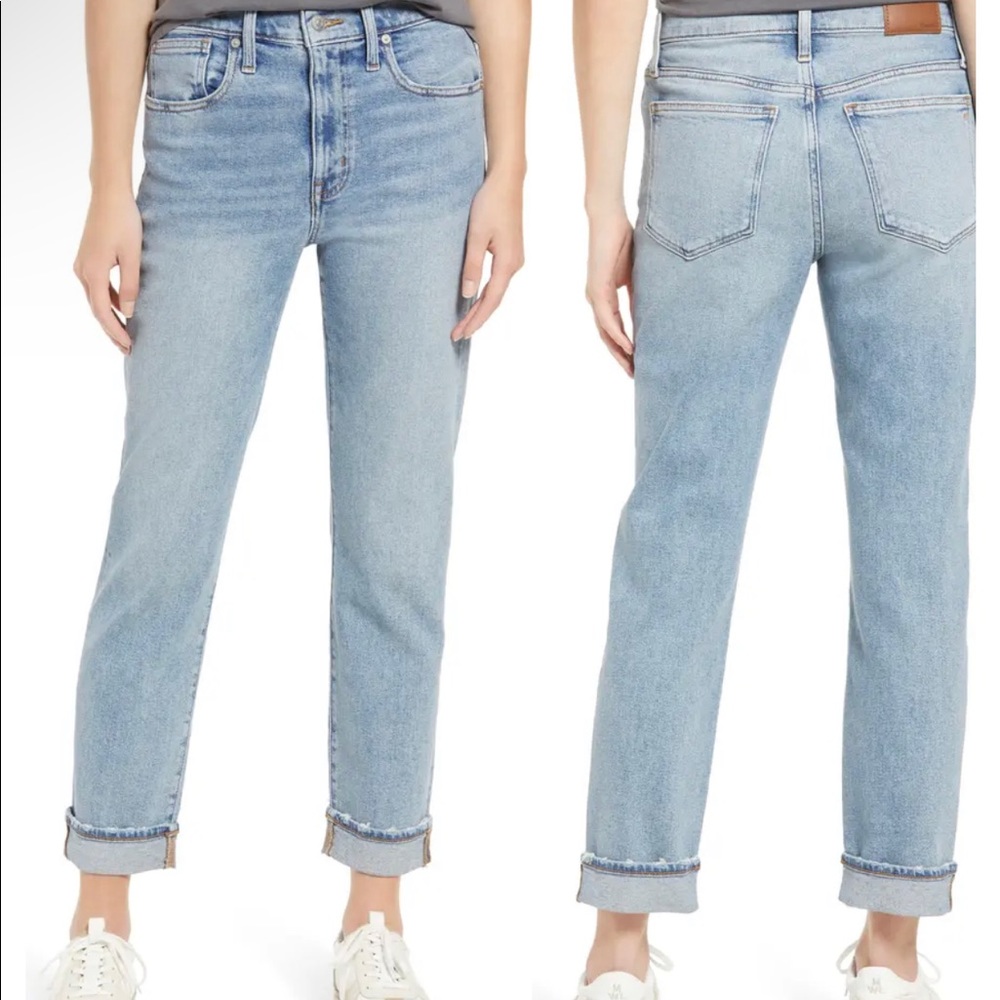 Madewell Roadtripper High-Rise Slim Boyjeans in Edenwald Wash Size 27